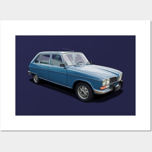 1973 Renault R16 TX in blue Posters and Art